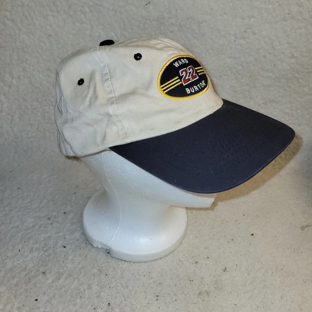 Vintage CAT Racing Ward Burton #22 NASCAR‎ Hat Caterpillar Adjustable Cap